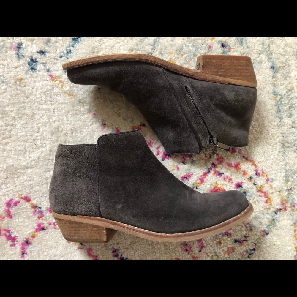 Women’s gray ankle booty. Size 8.5